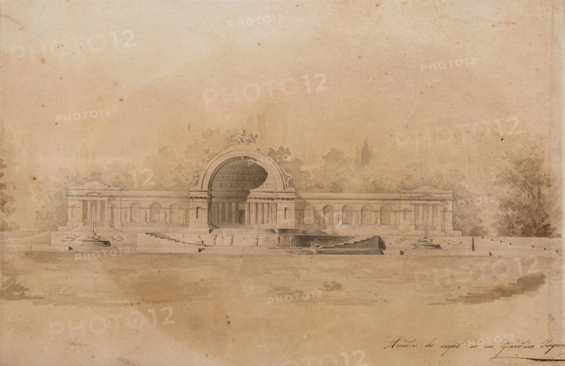 Study of an Arcade for Tsarskoye Selo. Artist: Quarenghi, Giacomo Antonio Domenico (1744-1817)