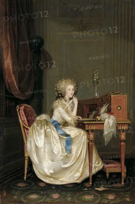 Portrait of Marie Louise of Savoy (1749-1792), Princess of Lamballe. Artist: Hickel, Anton (1745-1798)