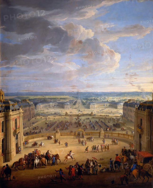 The Grande Écurie (Royal stables) of the Château de Versailles. Artist: Martin, Jean-Baptiste (1659-1735)