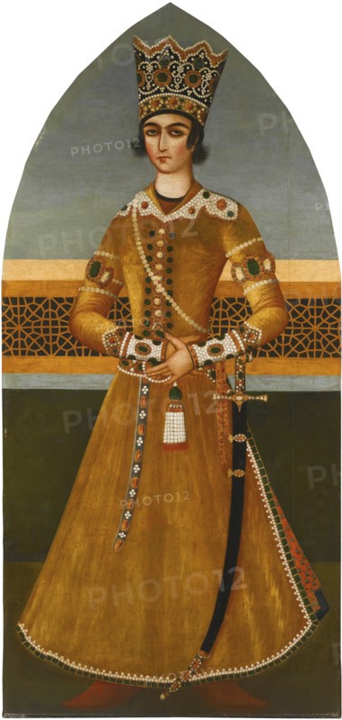 Portrait of Prince Abbas Mirza. Artist: Mihr Ali (Early 19th cen.)