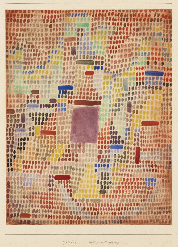 With the Entrance. Artist: Klee, Paul (1879-1940)