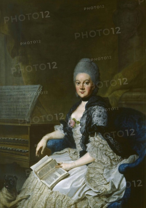 Duchess Anna Amalia of Brunswick-Wolfenbüttel (1739-1807). Artist: Ziesenis, Johann Georg, the Younger (1716-1776)