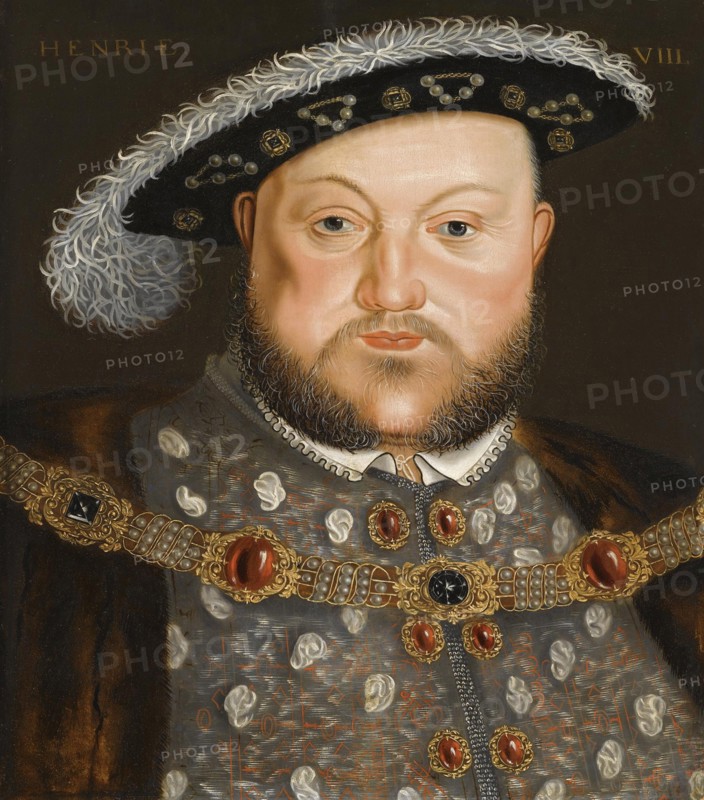 Portrait of King Henry VIII of England. Artist: Holbein, Hans, (Circle of)