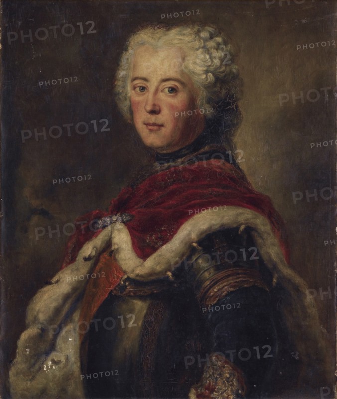 Portrait of Frederick II of Prussia (1712?1786). Artist: Pesne, Antoine (1683-1757)