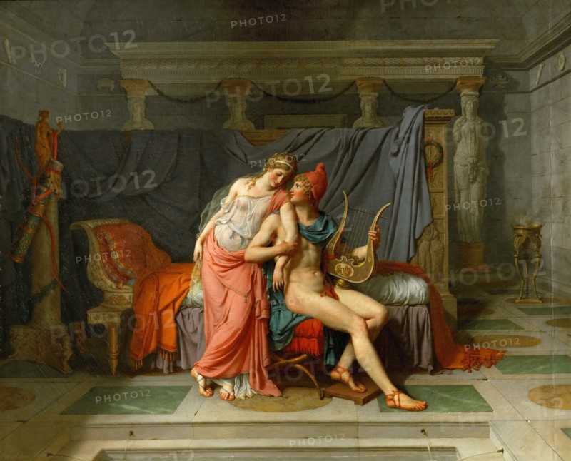 The Loves of Helen and Paris. Artist: David, Jacques Louis (1748-1825)
