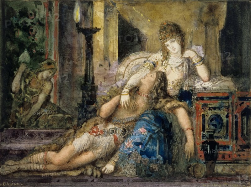 Samson and Delilah. Artist: Moreau, Gustave (1826-1898)
