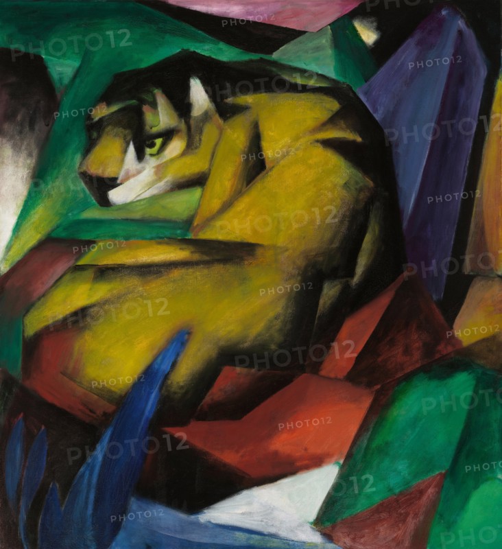 The tiger. Artist: Marc, Franz (1880-1916)