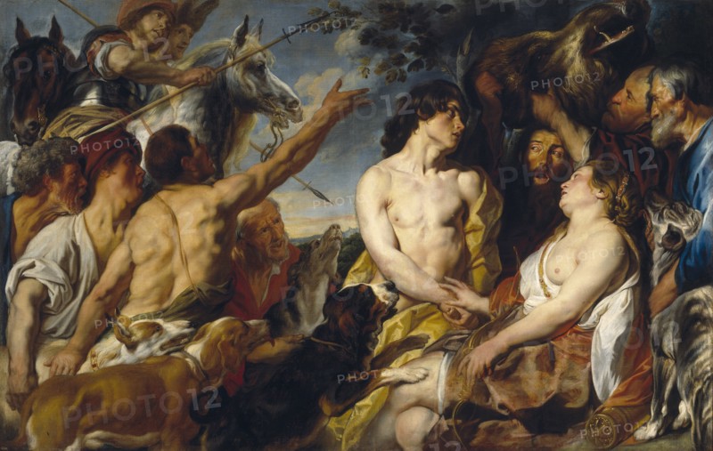 Meleager and Atalanta. Artist: Jordaens, Jacob (1593-1678)