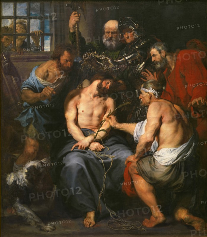 Christ Crowned with Thorns. Artist: Dyck, Sir Anthony van (1599-1641)