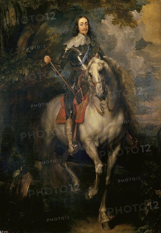 Equestrian Portrait of Charles I (Charles I on Horseback). Artist: Dyck, Sir Anthony van (1599-1641)