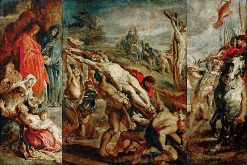 The Elevation of the Cross (sketch for the triptych). Artist: Rubens, Pieter Paul (1577-1640)