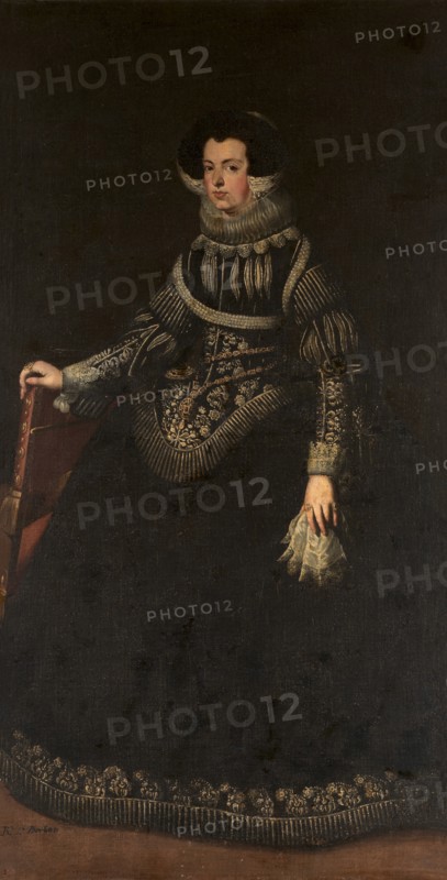 Portrait of Queen Elisabeth of France (1602-1644), Queen consort of Spain. Artist: Anonymous