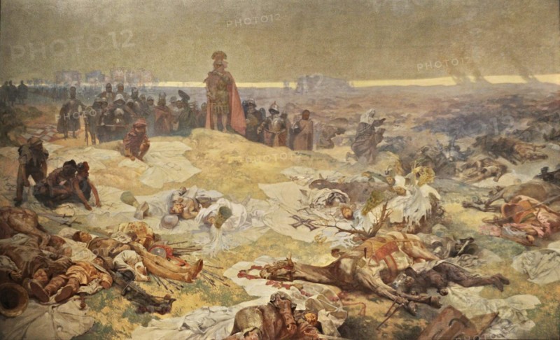After the Battle of Grunwald. The Solidarity of the Northern Slavs (The cycle The Slav Epic). Artist: Mucha, Alfons Marie (1860-1939)