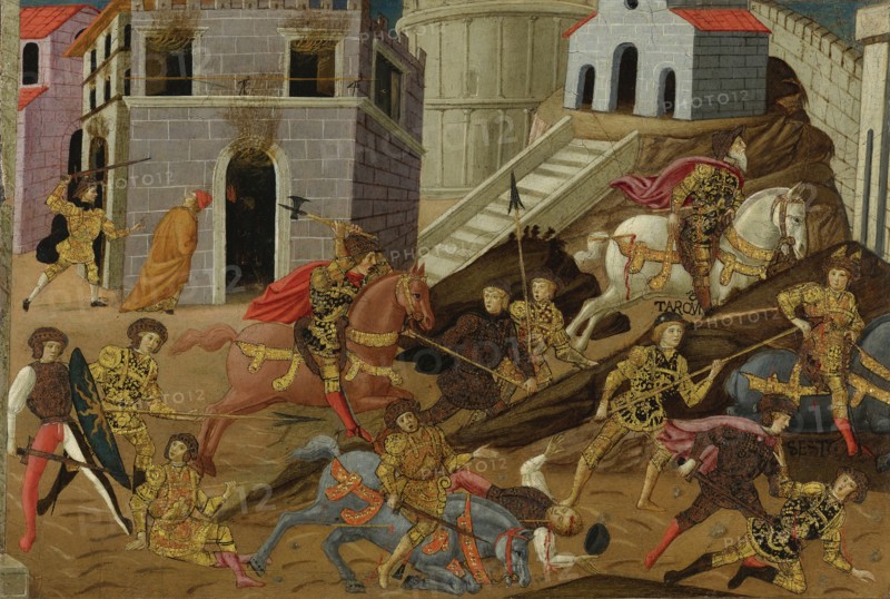The expulsion of Tarquin and his family from Rome. Artist: Master of Marradi (Maestro di Marradi) (active 1470-1513)