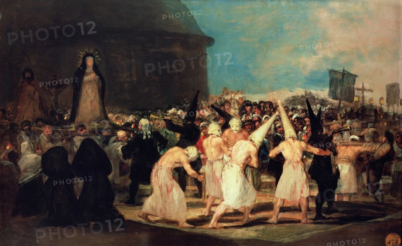 A Procession of Flagellants. Artist: Goya, Francisco, de (1746-1828)