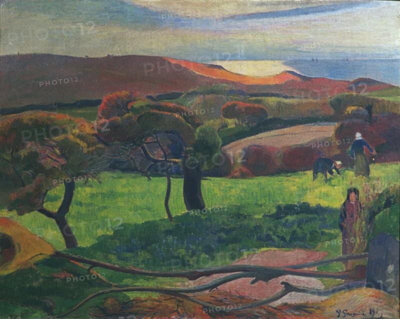 Landscape in Brittany. Artist: Gauguin, Paul Eugéne Henri (1848-1903)
