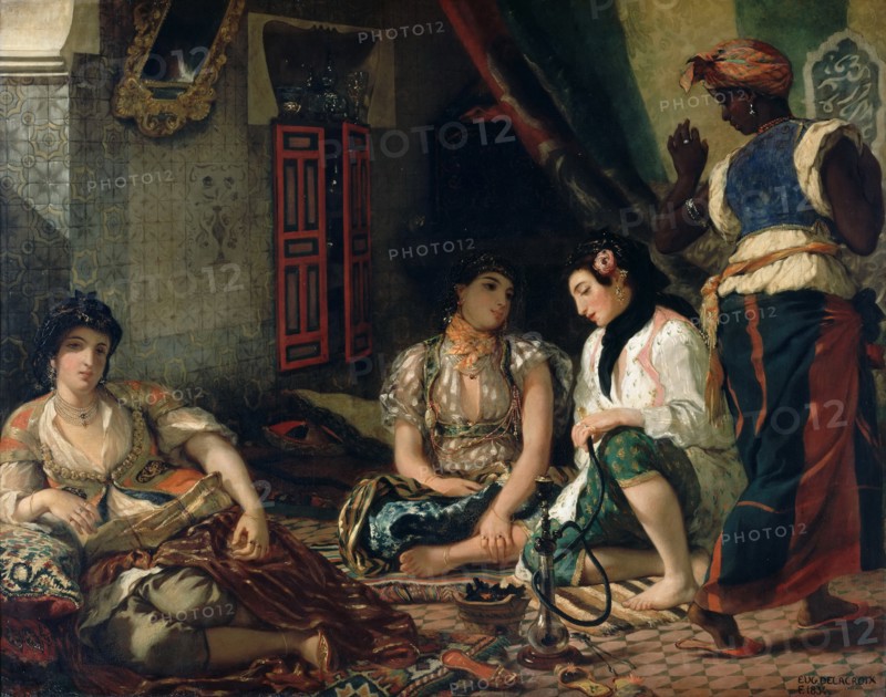 The Women Of Algiers In Their Apartment. Artist: Delacroix, Eugène (1798-1863)