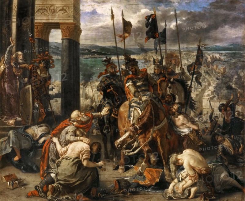 The Entry of the Crusaders in Constantinople. Artist: Delacroix, Eugène (1798-1863)