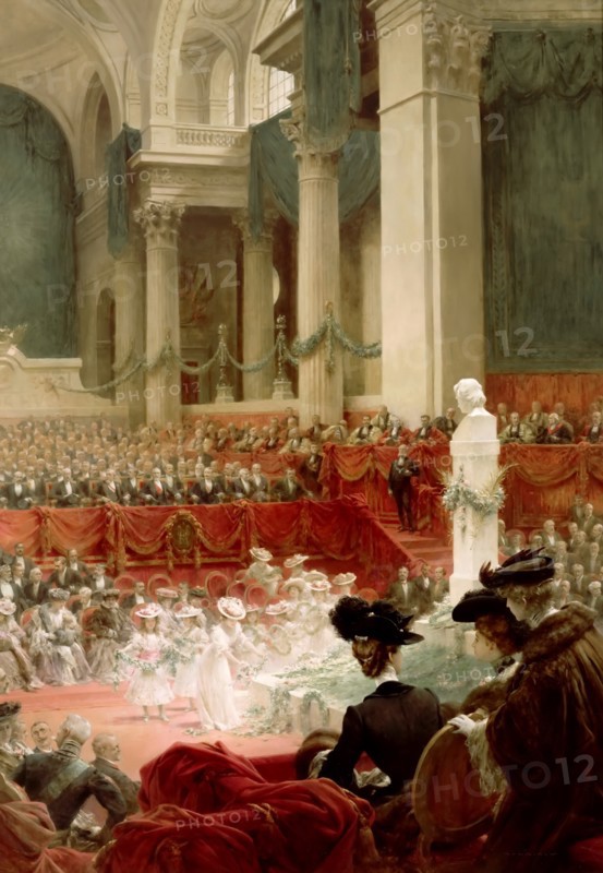 Celebration of the 100th Birthday of Victor Hugo at the Panthéon in Presence of the President Félix  Artist: Chartran, Théobald (1849-1907)