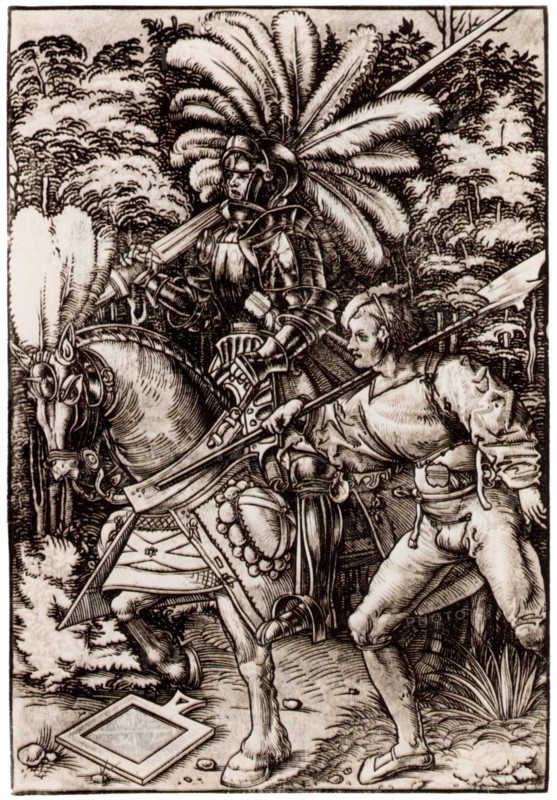 Knight and Halberdier. Artist: Wechtlin, Hans (Johannes) (active 1502-1526)