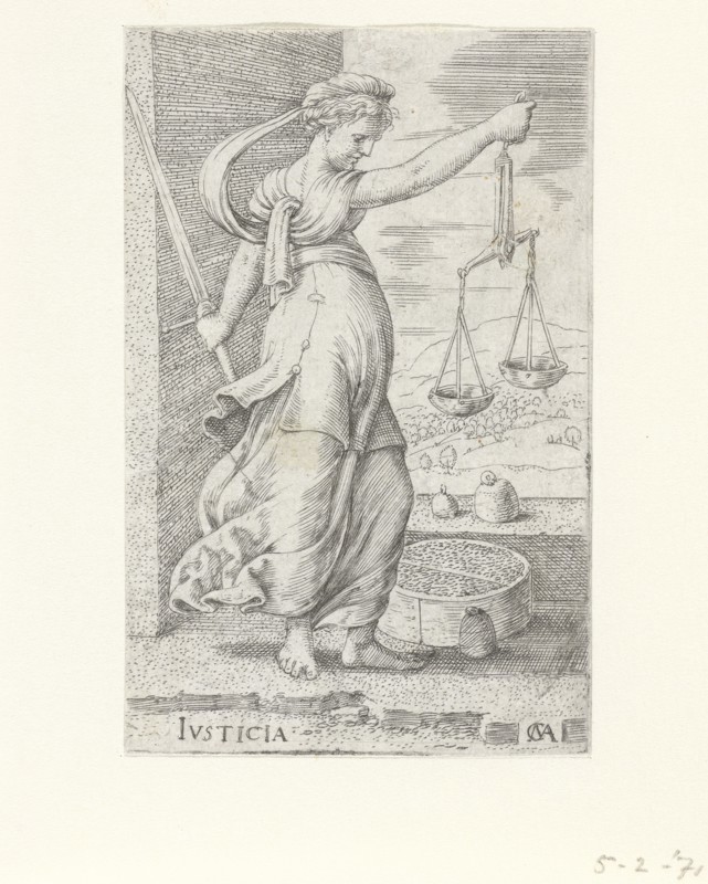 Justitia (Justice). Artist: Massys, Cornelis (1510-1556)