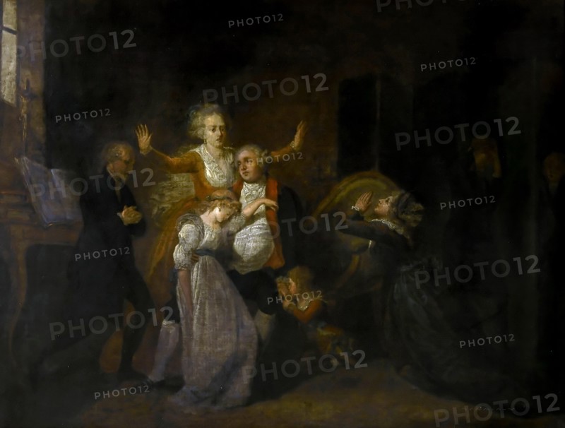 Farewell to Louis XVI by his Family in the Temple, 20th January 1793. Artist: Benazech, Charles (1767-1794)