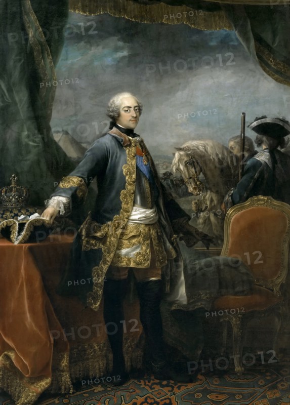 Portrait of the King Louis XV (1710-1774). Artist: Van Loo, Carle (1705-1765)