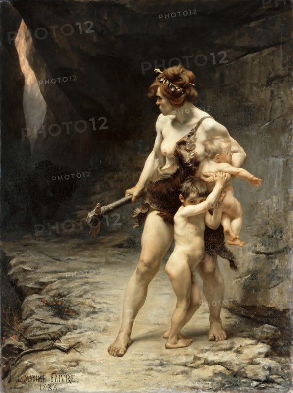 Two Mothers. Artist: Faivre, Léon Maxime (1856-1941)