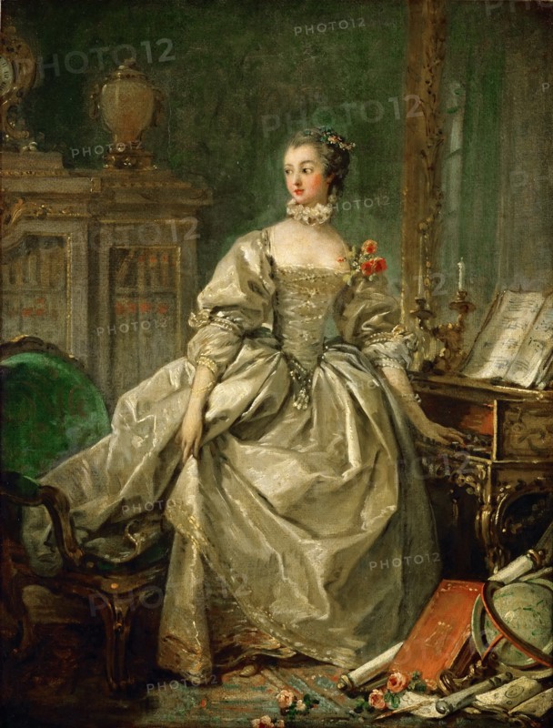 Portrait of the Marquise de Pompadour (1721-1764). Artist: Boucher, François (1703-1770)