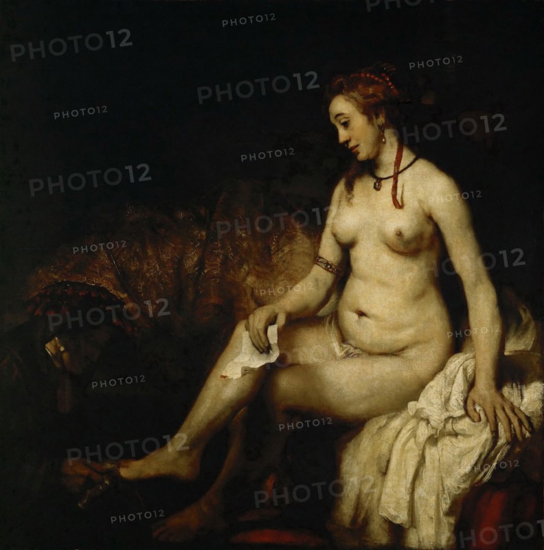 Bathsheba at Her Bath (Bathsheba with King David's Letter). Artist: Rembrandt van Rhijn (1606-1669)