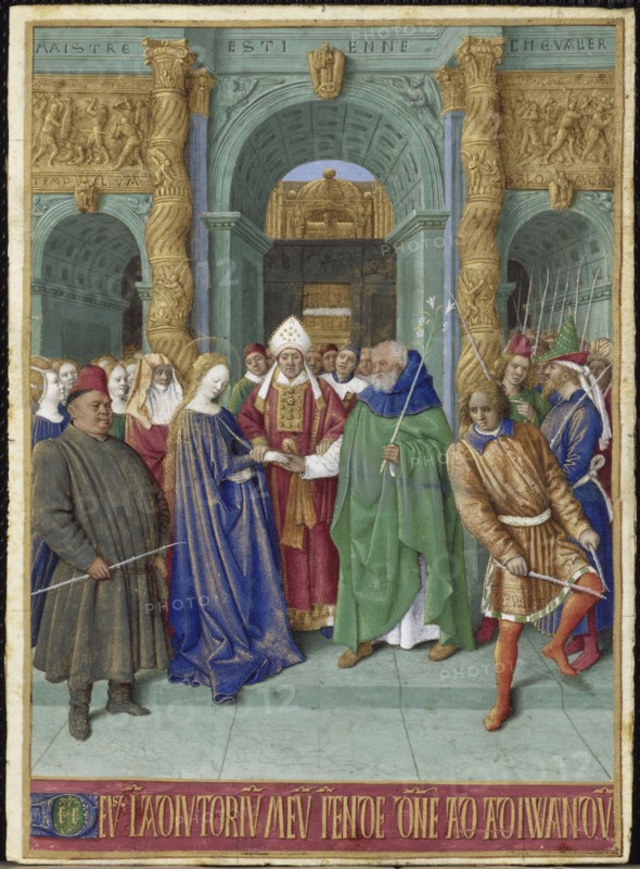 The Marriage of Mary and Joseph (Hours of Étienne Chevalier). Artist: Fouquet, Jean (1420?1481)