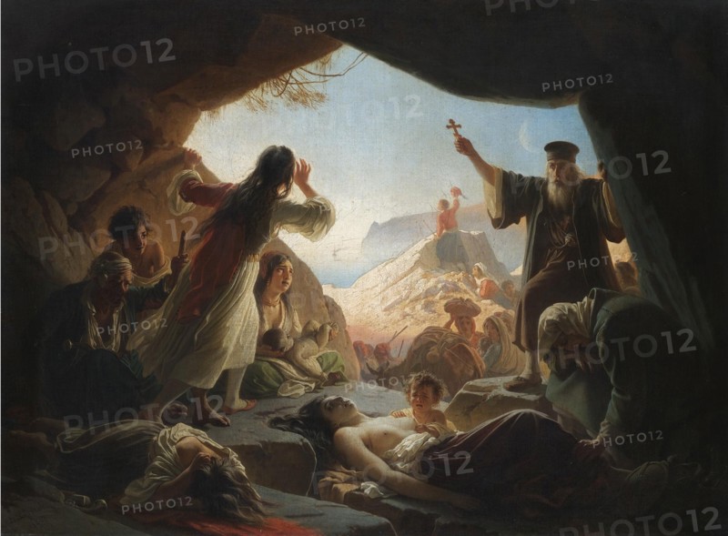 The Zeitun Rebellion of 1862. Artist: Khudyakov, Vasili Grigorievich (1826-1871)