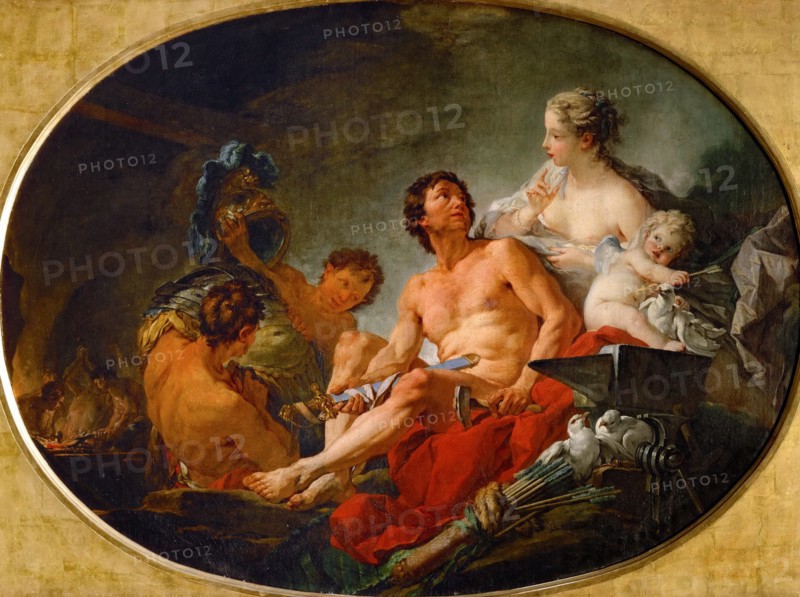 The Forge of Vulcan. Artist: Boucher, François (1703-1770)