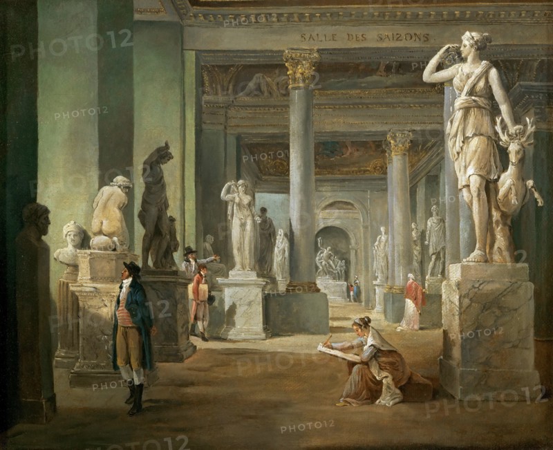 La salle des Saisons au Louvre. Artist: Robert, Hubert (1733-1808)