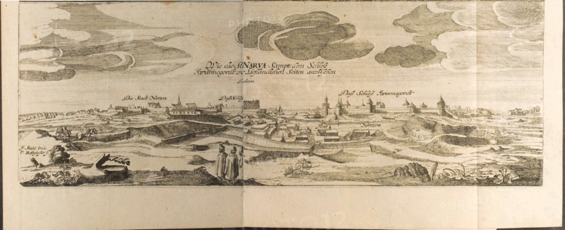 Narva (Illustration from Travels to the Great Duke of Muscovy and the King of Persia by Adam Olear Artist: Rothgiesser, Christian Lorenzen (?-1659)