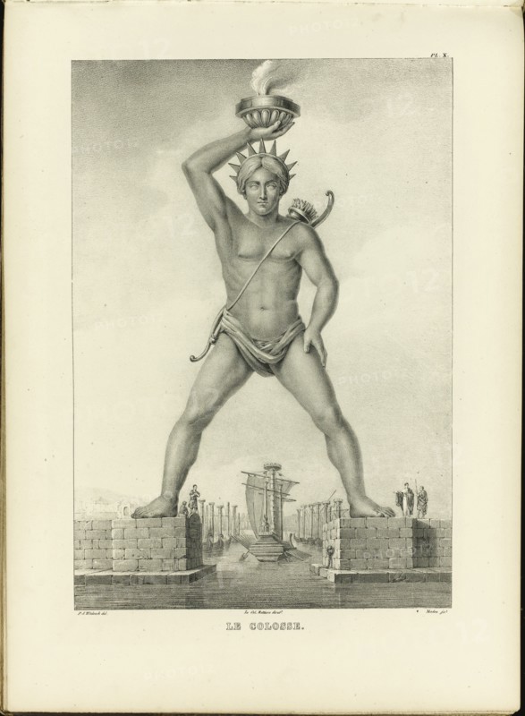 The Colossus of Rhodes. Artist: Witdoeck, Petrus Josephus (1803-1840)