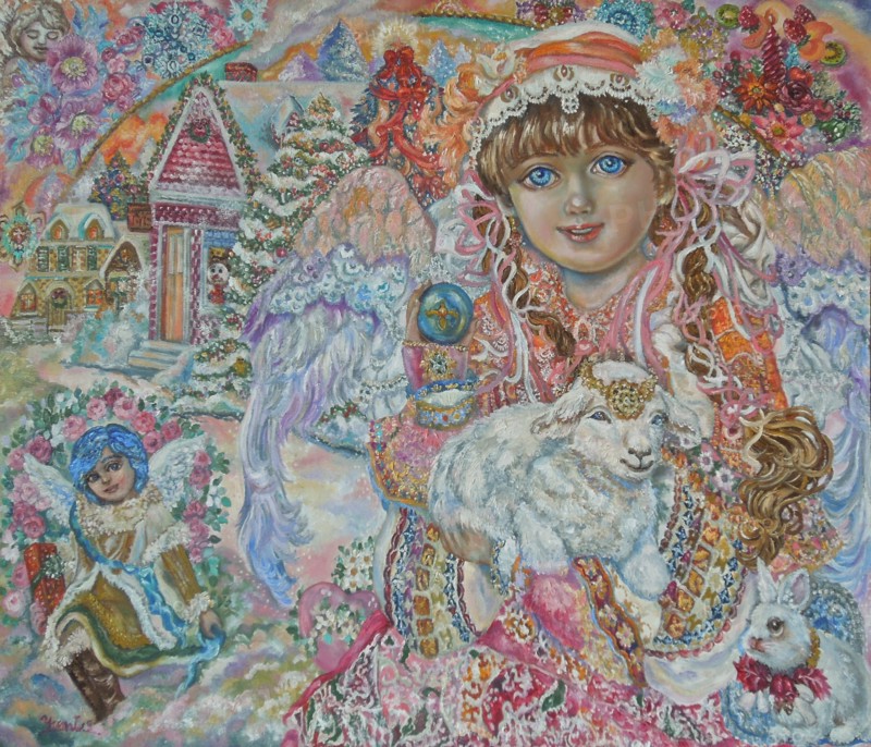 Angel with Lamb of God. Artist: Sugai, Yumi