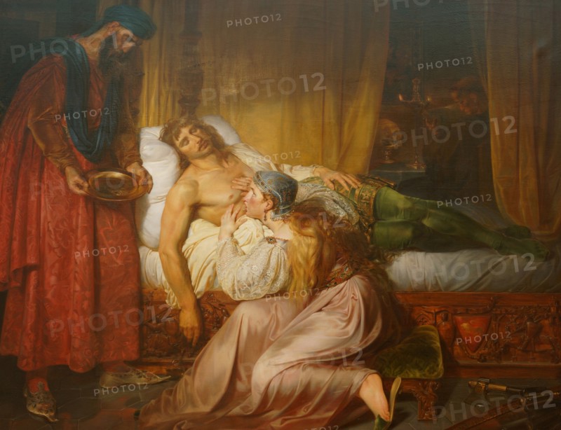 The sacrifice of Sibylla of Jerusalem. Artist: Auvray, Félix (1800-1833)