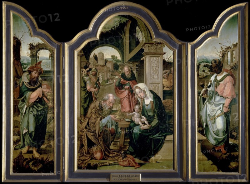 The Adoration of the Magi. Artist: Coecke van Aelst, Pieter, the Elder (1502-1550)