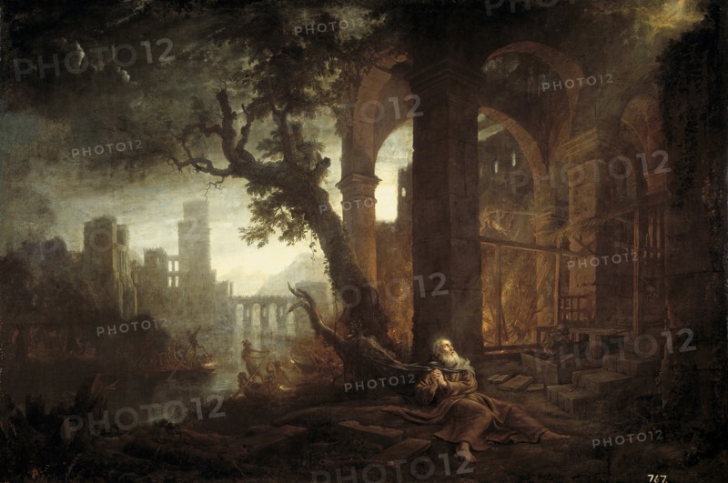 Landscape with the Temptation of Saint Anthony. Artist: Lorrain, Claude (1600-1682)