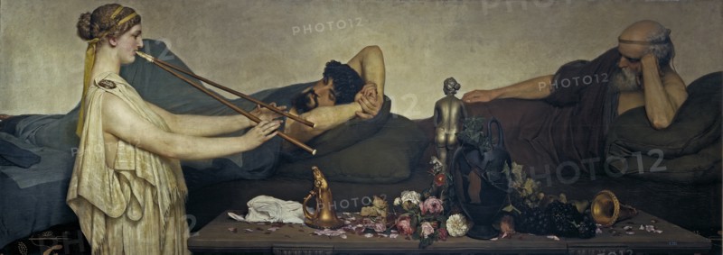 Pompeian Scene or The Siesta. Artist: Alma-Tadema, Sir Lawrence (1836-1912)