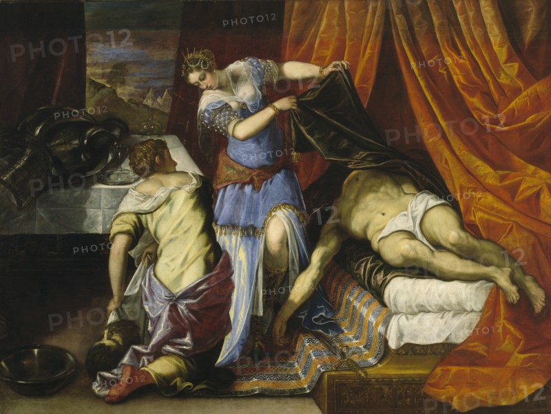 Judith and Holofernes. Artist: Tintoretto, Jacopo (1518-1594)
