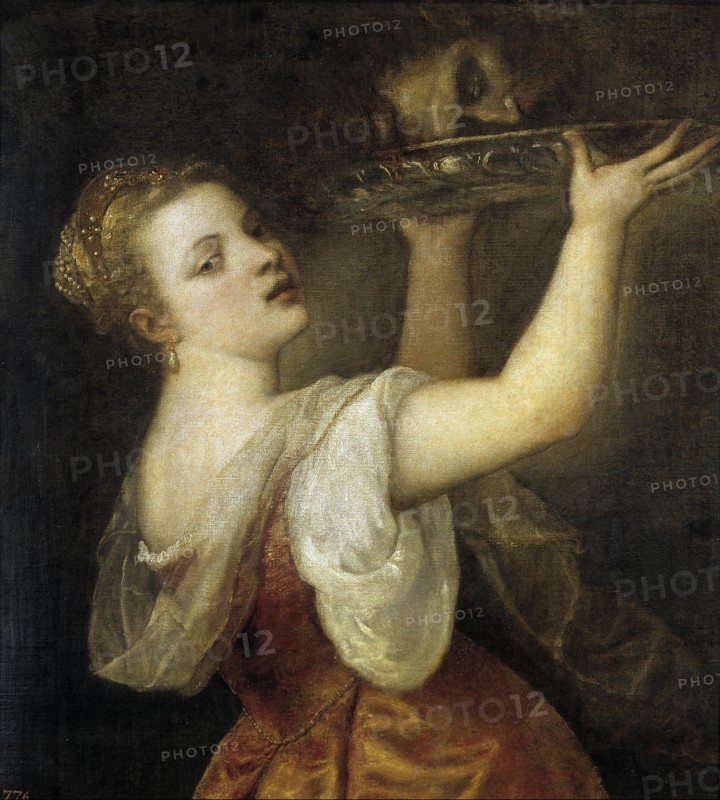 Salome with the head of John the Baptist. Artist: Titian (1488-1576)