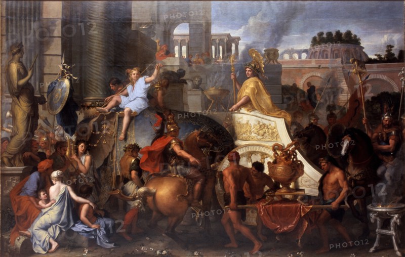 Alexander Entering Babylon (The Triumph of Alexander the Great). Artist: Le Brun, Charles (1619-1690)