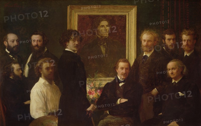 Hommage à Delacroix. Artist: Fantin-Latour, Henri (1836-1904)