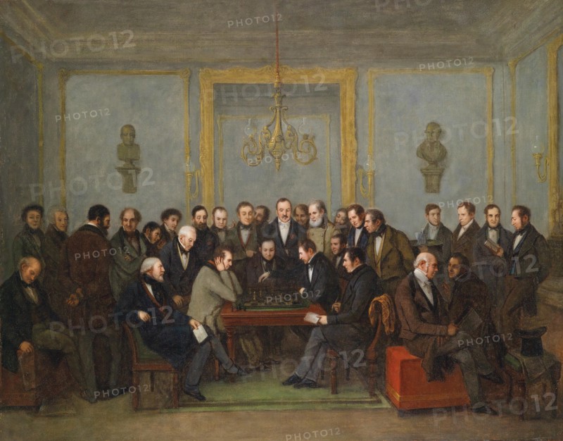 Epic Chess Match Between Pierre Saint Amant And Howard Staunton in 1843. Artist: Marlet, Jean Henri (1771-1847)
