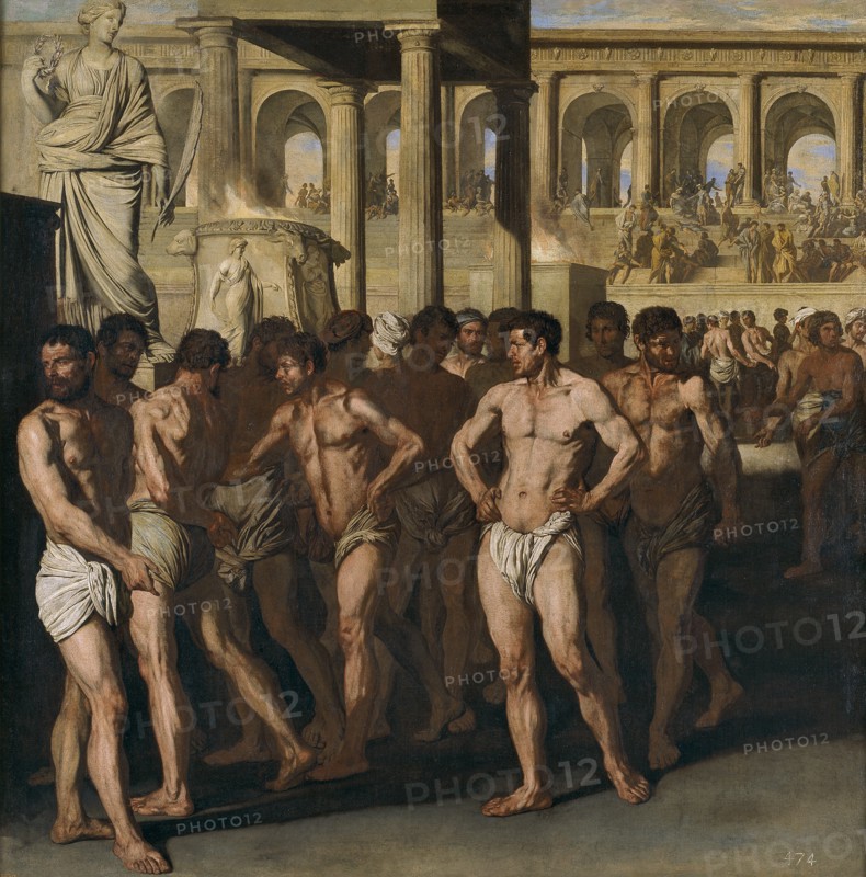 Gladiators. Artist: Falcone, Aniello (1600/7-1665)