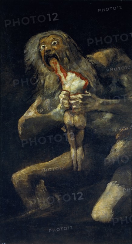 Saturn devouring his son. Artist: Goya, Francisco, de (1746-1828)