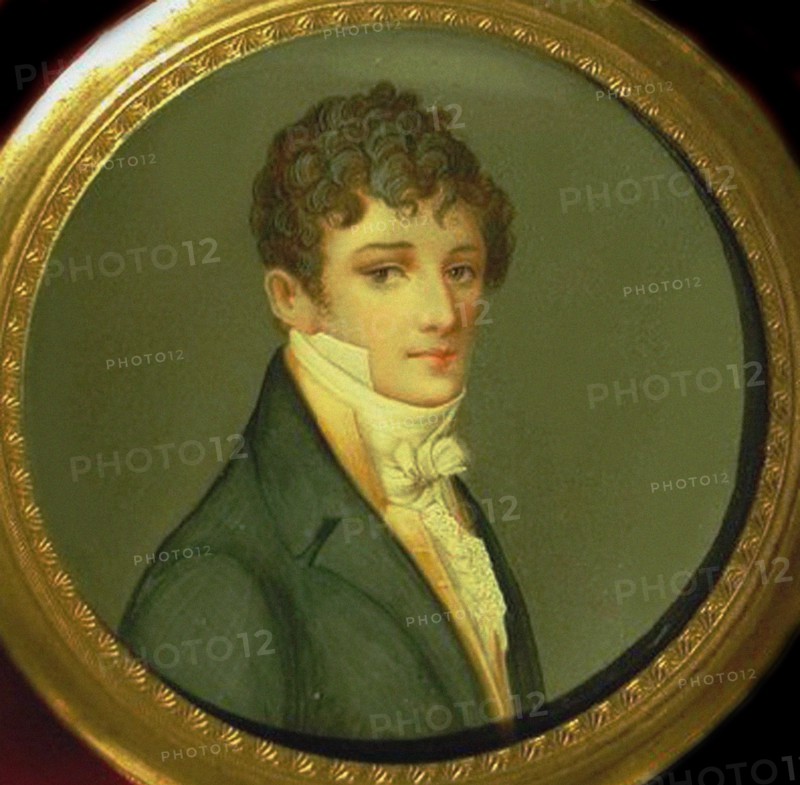 Portrait of Nikolay Afanasyevich Goncharov (1787-1861), Natalia Pushkina's father. Artist: Anonymous
