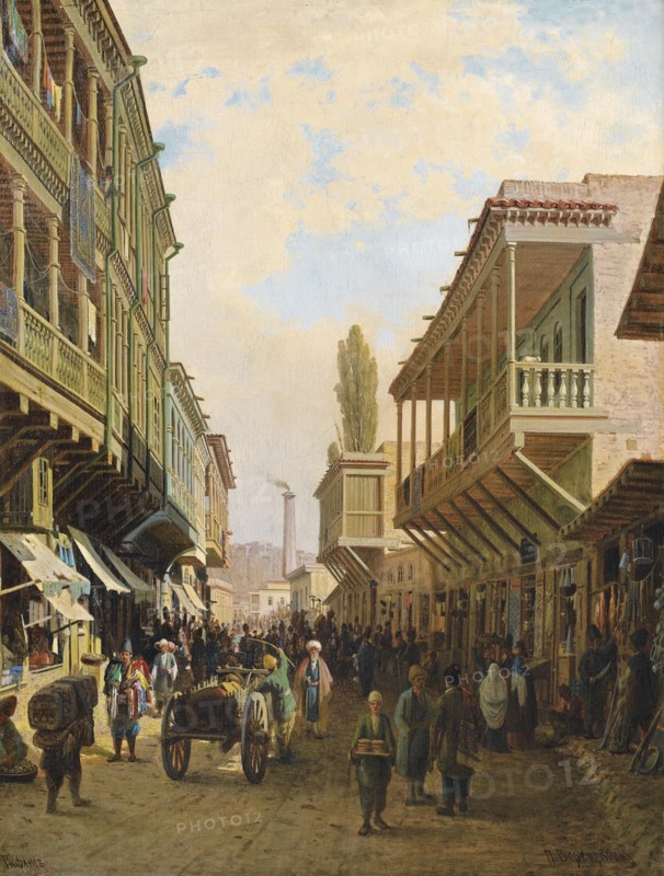 A street in Tiflis. Artist: Vereshchagin, Pyotr Petrovich (1836-1886)